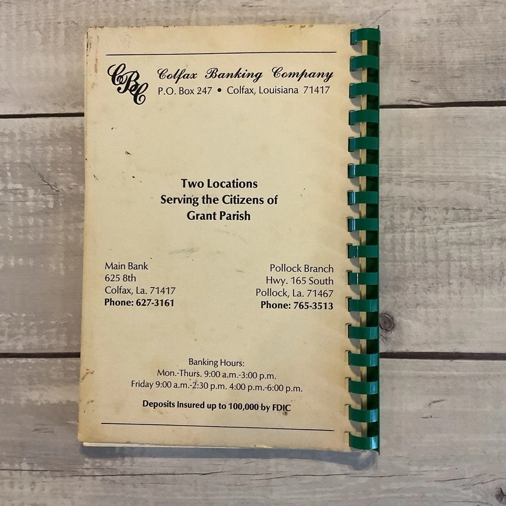 Youth Alive Cookbook Wayside Baptist Church Pollock Louisiana 1985 Recipes